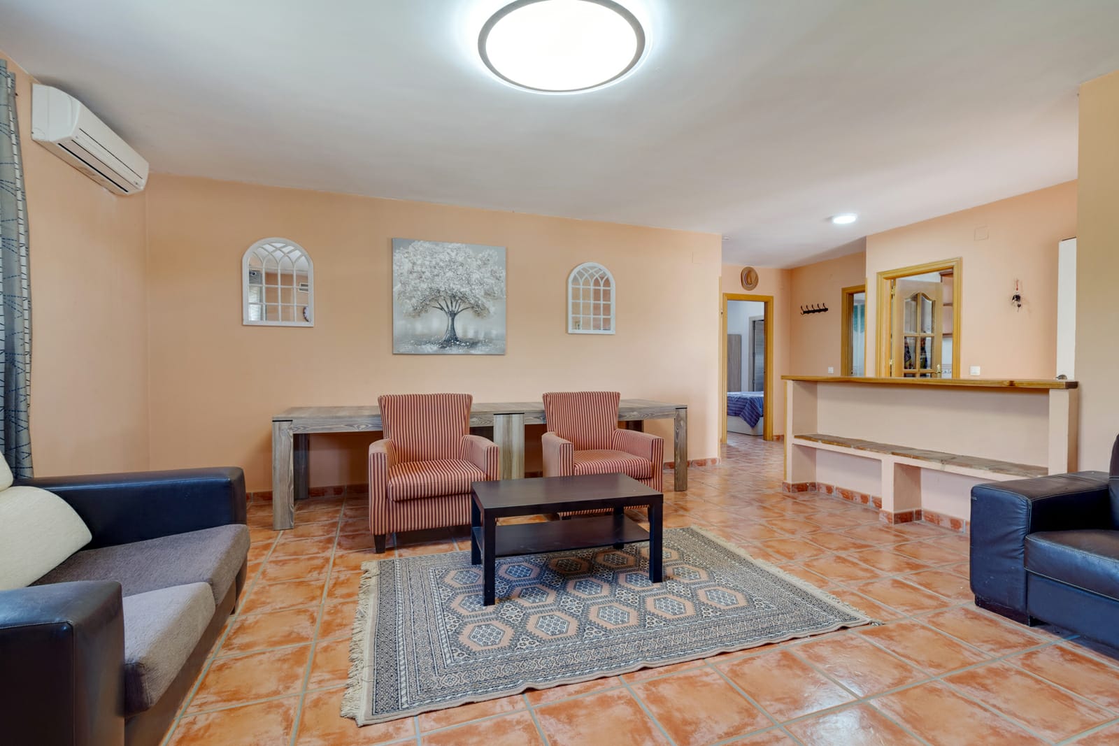 living room rear villa paloma holiday rental villa alhaurin el grande