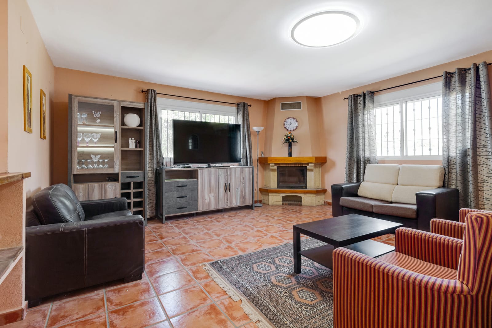 living room left villa paloma holiday rental villa alhaurin el grande