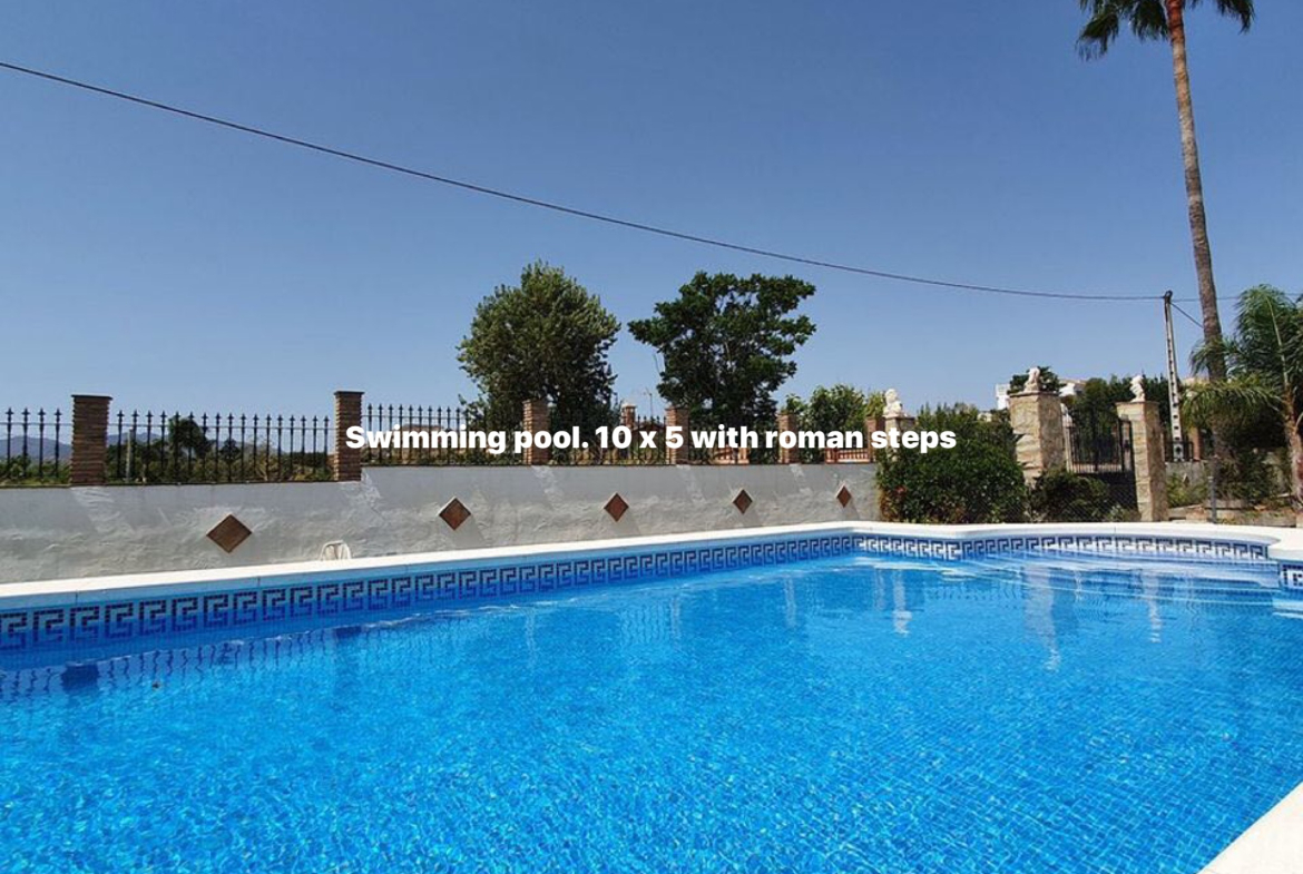 villa paloma holiday rental villa alhaurin el grande large roman end swimming pool